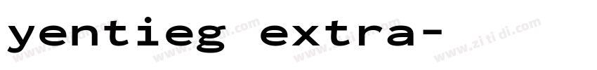 yentieg extra字体转换